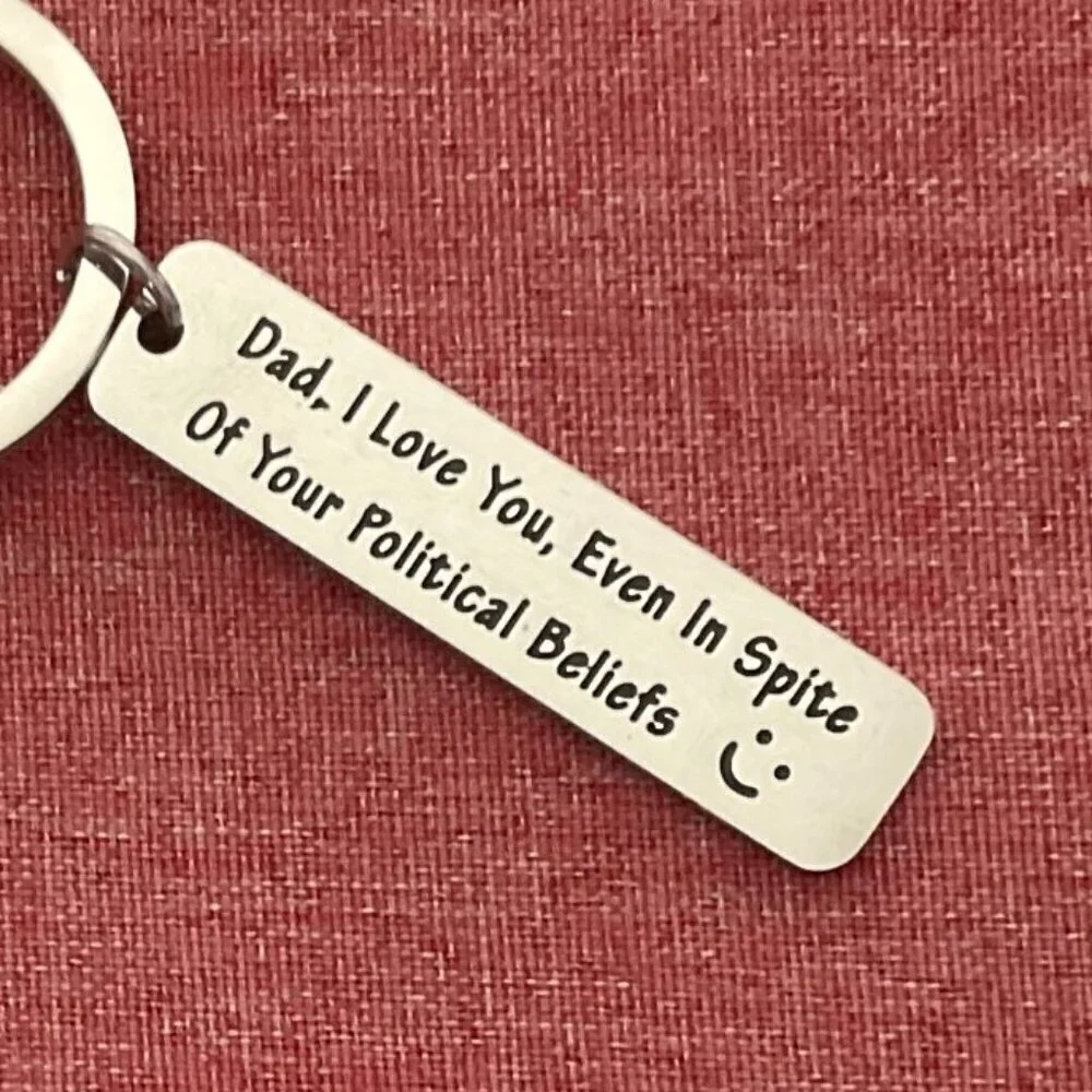 NEW DAD  KEYCHAIN #1 DAD I LOVE YOU FUNNY